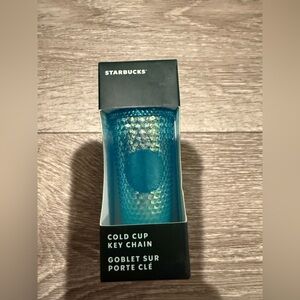 Starbucks Iridescent Blue Key Chain Cup